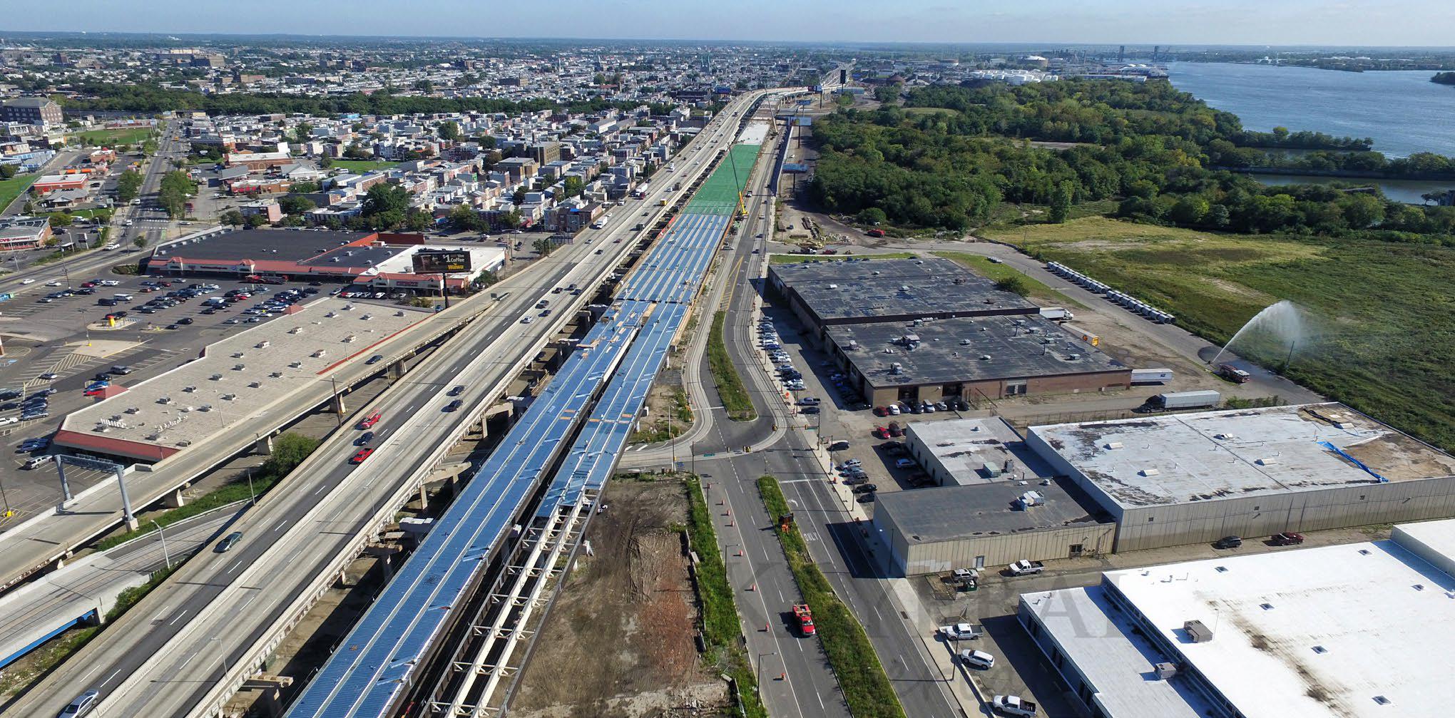 I-95 construction between the Girard Avenue and Allegheny Avenue interchanges